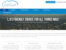 Tablet Screenshot of cleancloudllc.com